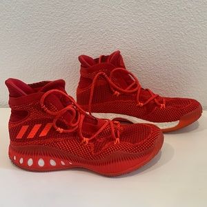 Mens size 14 red adidas high tops